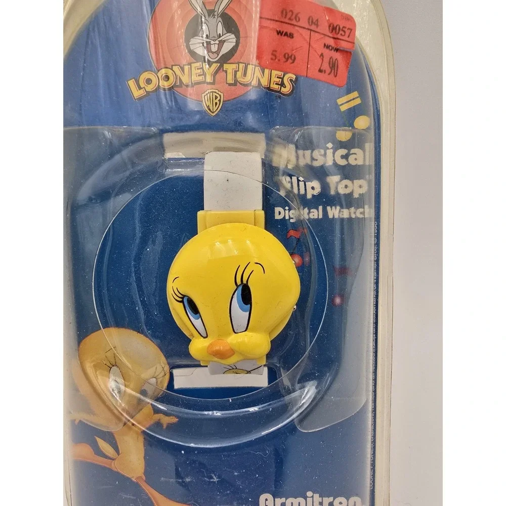 Tweety Bird‎ Musical Flip Top Watch Armitron New In Package Vintage Looney Tunes